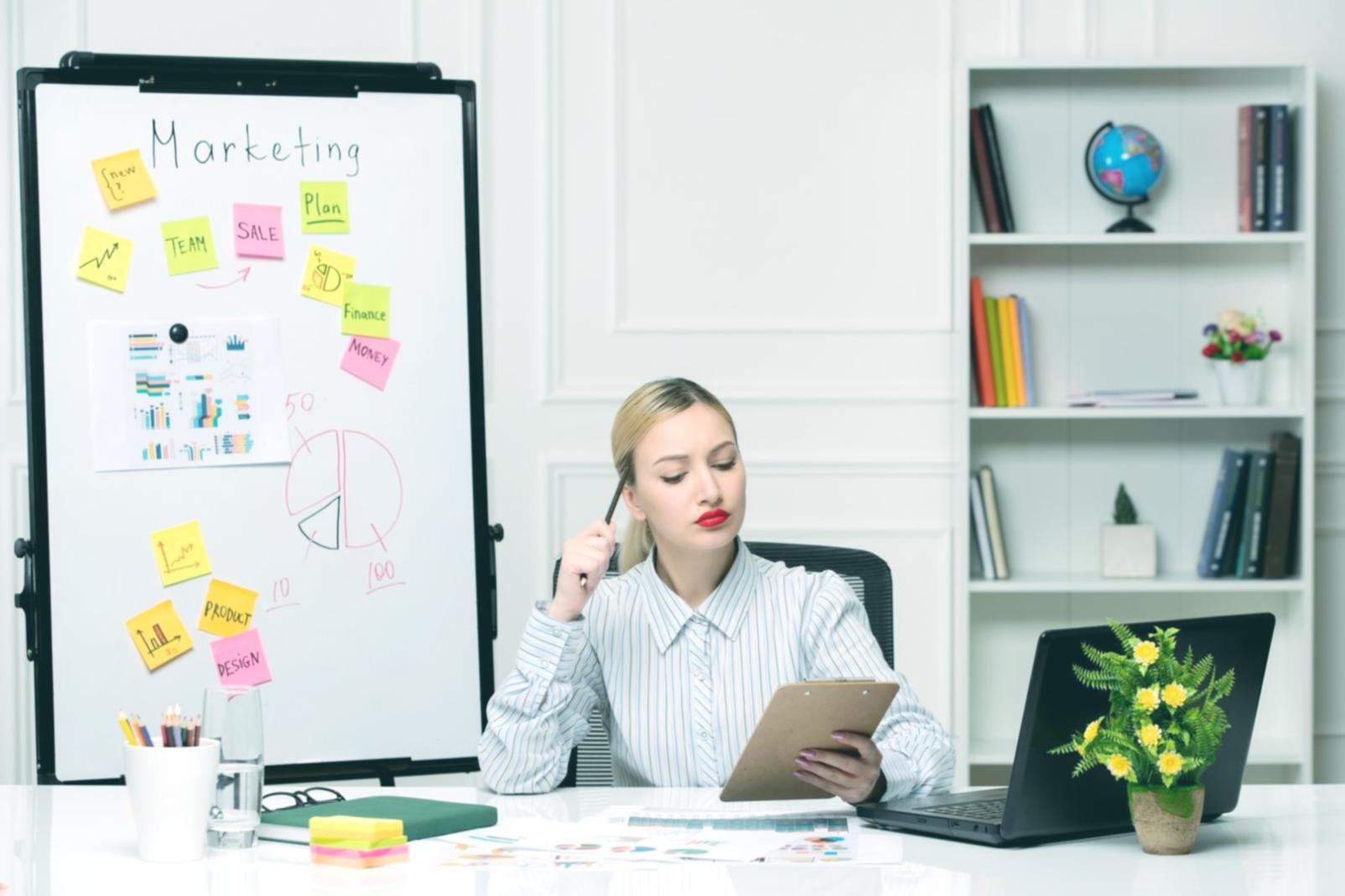 Participant working through content strategy exercises